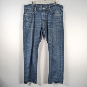 Polo Ralph Lauren 35x30 Jeans Men Blue Original Straight Fit Denim Cotton
